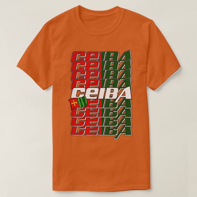 Camiseta Ceiba Cascade texto 1 (Diseño del anverso)