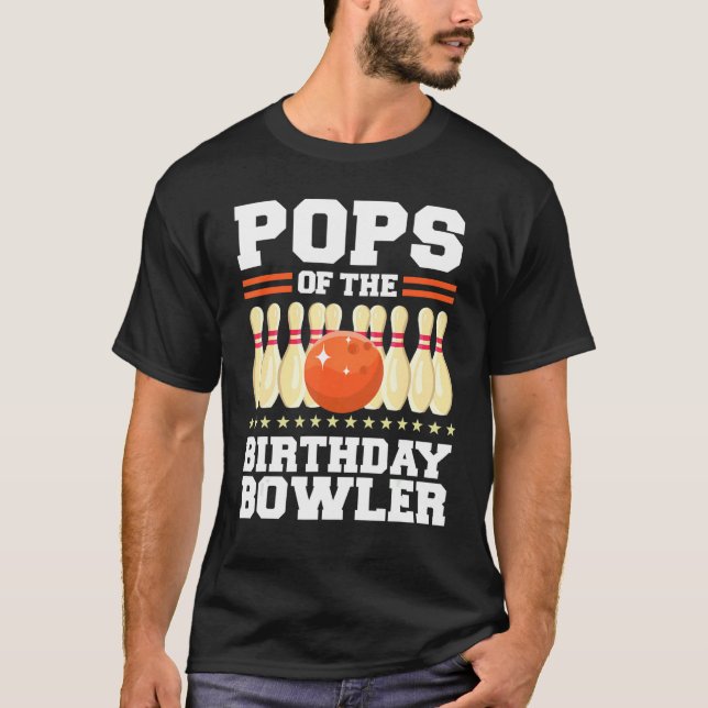 Camiseta Cel, Fiesta De Boliche De Cumpleaños De Bowler (Anverso)