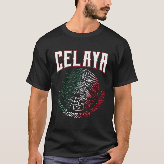 Camiseta Celaya Guanajuato Con ¡Guila Mexicana Sã Mbolo Pa! (Anverso)