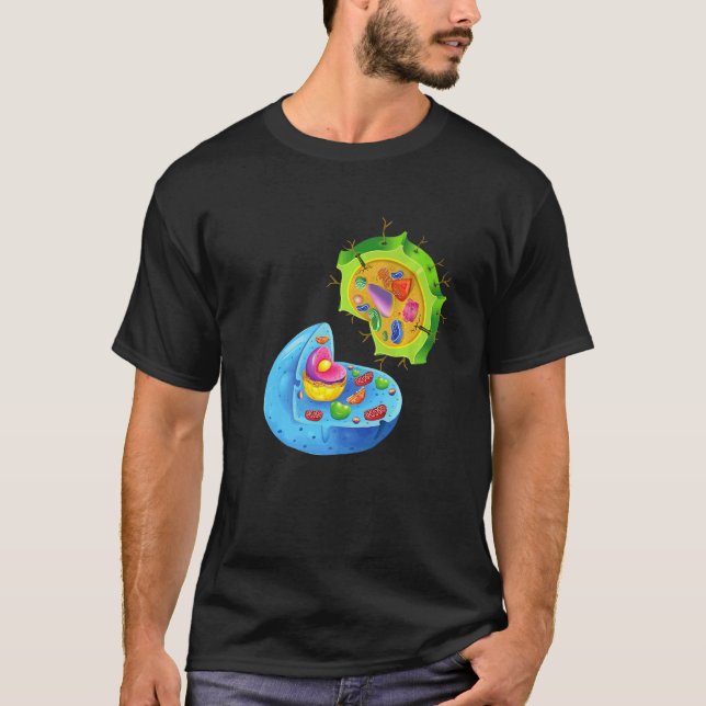 Camiseta Celda vegetal y animal en armonía con la naturalez (Anverso)