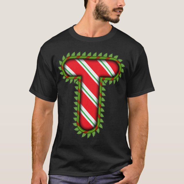 Camiseta Celebra a los Navidades con las letras de tu nombr (Anverso)