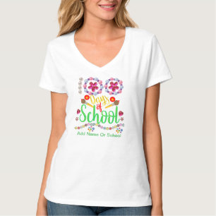 Camiseta Celebra Cute 100 Días de Escuela