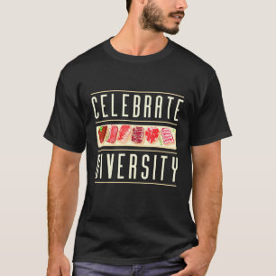 Camiseta Celebra Diversidad De Los Tipos De Aparatos De Mem