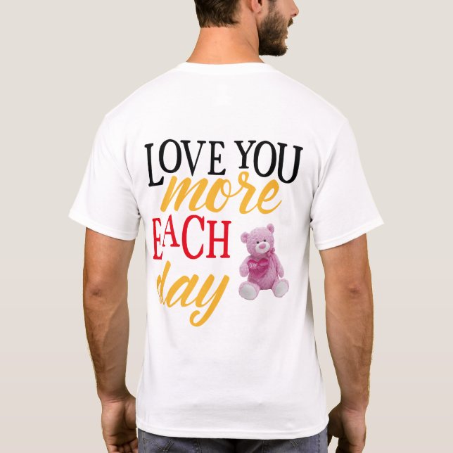 Camiseta Celebra el amor con el El día de San Valentín (Reverso)