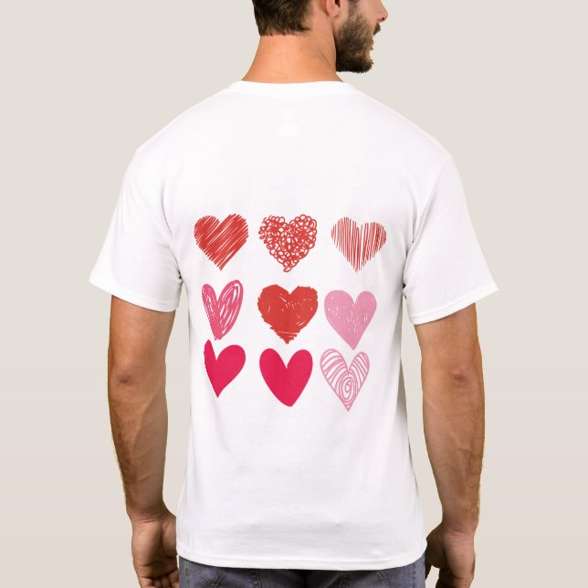 Camiseta Celebra el amor con el El día de San Valentín (Reverso)