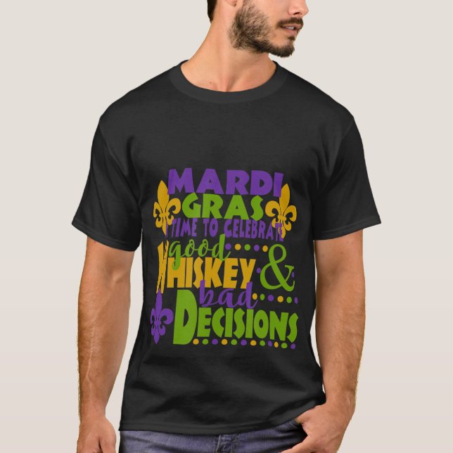 Camiseta Celebra el buen regalo de Whiskey Bad Gradny Mardi (Anverso)
