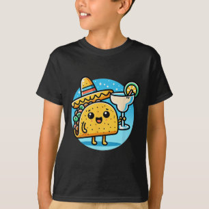 Camiseta Celebra el Cine de Comida Mexicana Taco Margarita