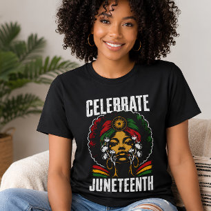 Camiseta Celebra el Día de la Libertad Afroamericana Junete