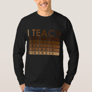 Camiseta Celebra el mes de la historia negra de enseñanza q