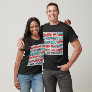 Camiseta Celebra el multilingüismo; ¿Cuál es tu mezcla?