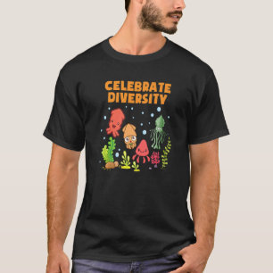 Camiseta Celebra la diversidad del pulpo calamar de sepia
