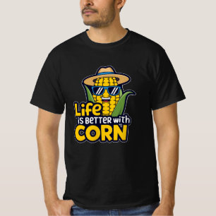 Camiseta Celebra la granja de frescos con arte de maíz