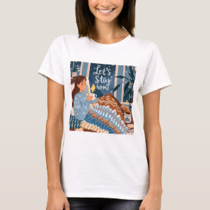 Camiseta Celebra la manta de punto de noches acogedoras