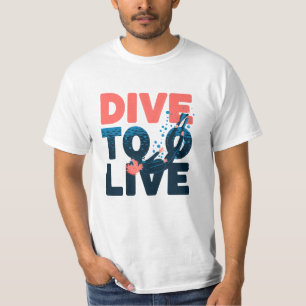 Camiseta Celebra las profundidades con los gráficos de buce