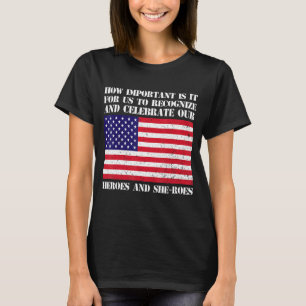 Camiseta Celebra Nuestros Héroes Y Ella Roes Memorial Day U