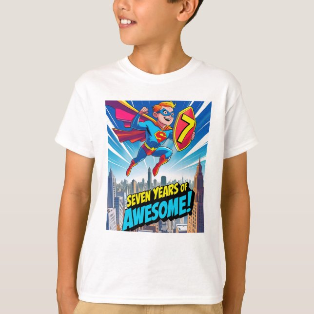 Camiseta Celebra tu cumpleaños con superman (Anverso)