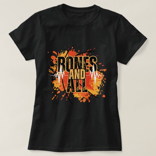 Camiseta Celebra tu esencia: nace y todo el diseño negro (Diseño del anverso)