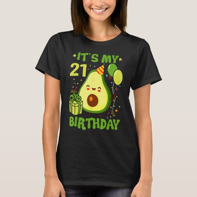 Camiseta Celebra Tu Pequeño Cumpleaños 21 En Estilo Con (Anverso)