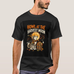Camiseta Celebración Canina Luna Llena de Halloween