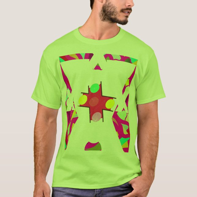 Camiseta Celebración con un diseño de mosaico ART (Anverso)