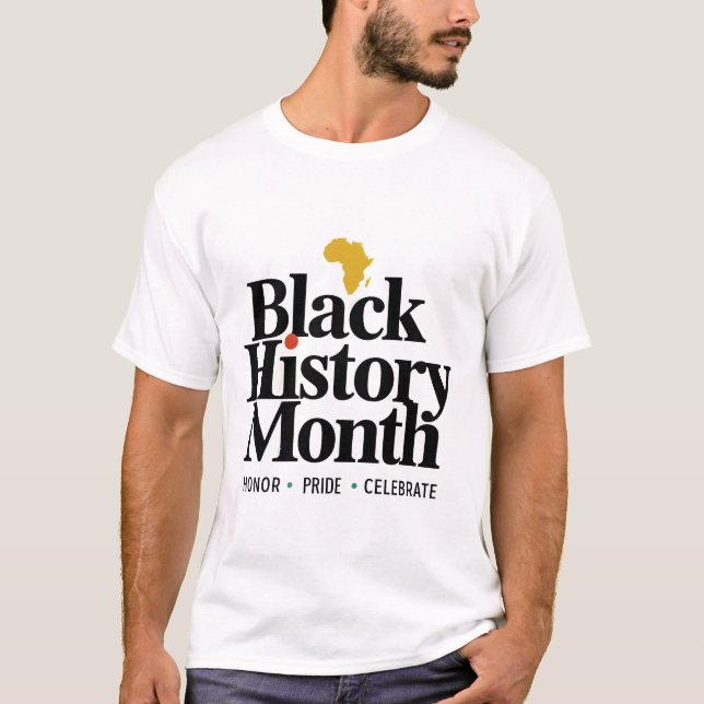 Camiseta celebración de 100 años mes de la historia negra 2 (Anverso)