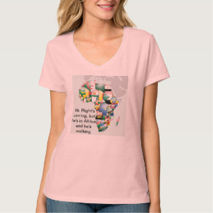 Camiseta Celebración de África en el diseño de banderas