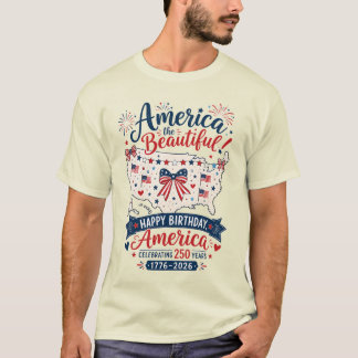 Camiseta Celebración de American The Beautiful 250 con lazo