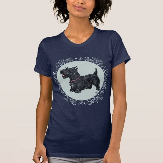 Camiseta Celebración de amigable Terrier Escocés (Anverso)