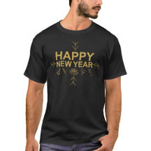 Celebración de Año Nuevo 2026 en oro y negro