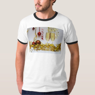 Camiseta Celebración de Año Nuevo Spa de champán de Slipper