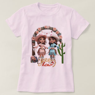 Camiseta Celebración de Boda Vaquera – Estética Occidental 
