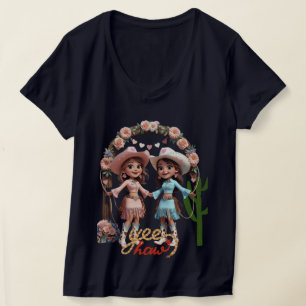 Camiseta Celebración de Boda Vaquera – Estética Occidental