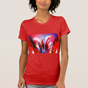 Camiseta Celebración de botellas fiesta roja