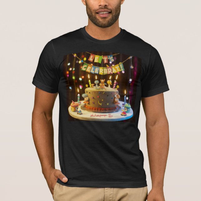 Camiseta Celebración de cumpleaños (Anverso)