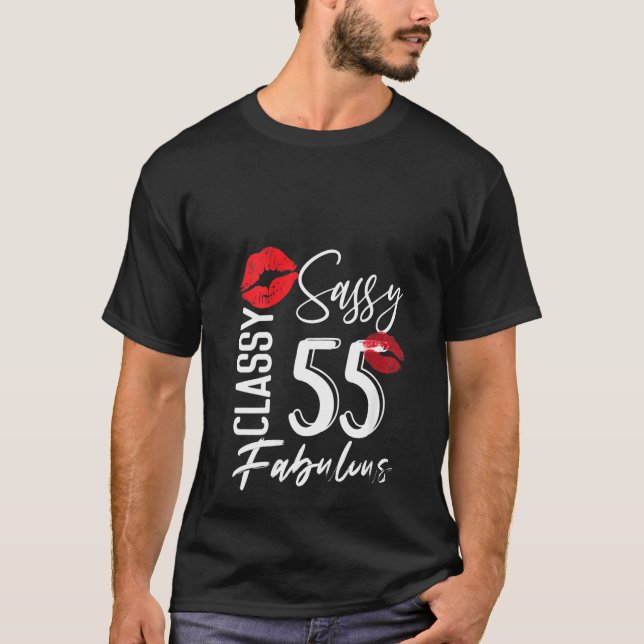 Camiseta Celebración de cumpleaños de 55 años de clase eleg (Anverso)