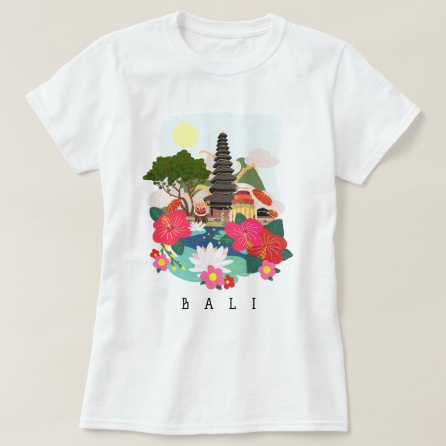 Camiseta Celebración de Galungan en Bali (Diseño del anverso)