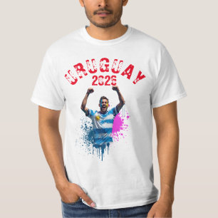 Camiseta Celebración de gol de fútbol bandera de Uruguay 20
