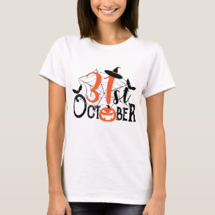 Camiseta Celebración de Halloween del 31 de octubre