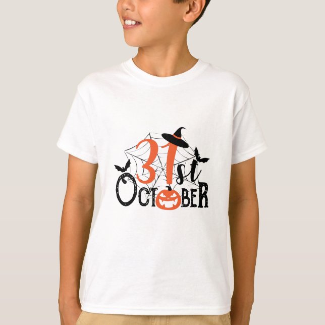 Camiseta Celebración de Halloween del 31 de octubre (Anverso)