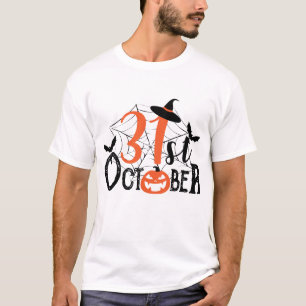 Camiseta Celebración de Halloween del 31 de octubre