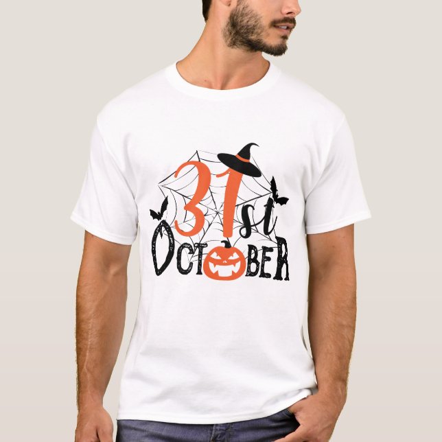Camiseta Celebración de Halloween del 31 de octubre (Anverso)
