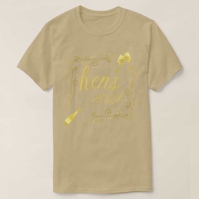 Camiseta Celebración de la Bachelorette 2022 de Hens (Diseño del anverso)