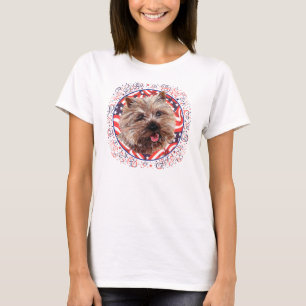 Camiseta Celebración de la Bandera Americana del Terrier Ca