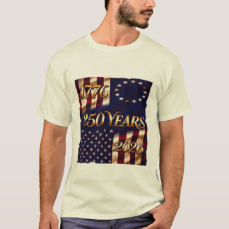Camiseta Celebración de la Bandera de 250 Años de Patrimoni