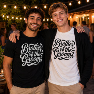 Camiseta Celebración de la boda del hermano del novio