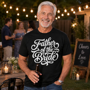 Camiseta Celebración de la boda del padre de la novia