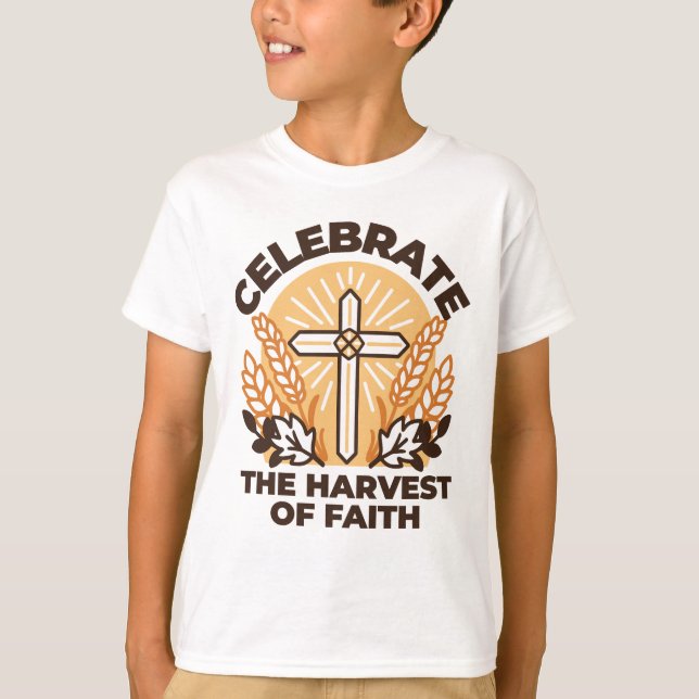 Camiseta Celebración de la cosecha de la fe - Arte Inspirad (Anverso)