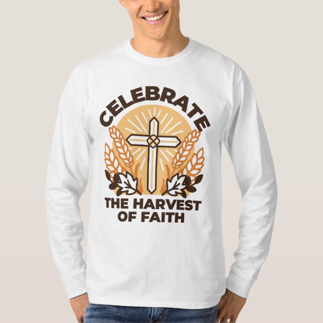 Camiseta Celebración de la cosecha de la fe - Arte Inspirad (Anverso)