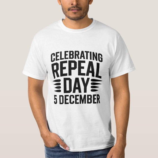Camiseta Celebración de la derogación Día 5 de diciembre (Anverso)