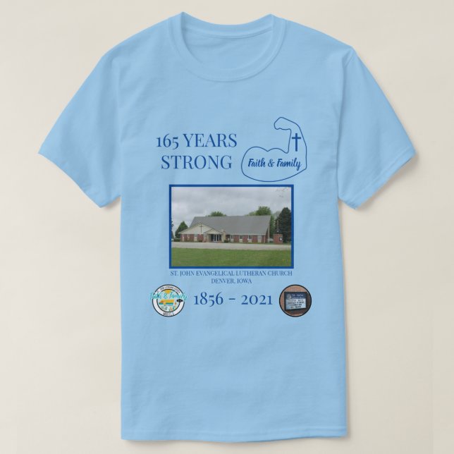 Camiseta Celebración de la Iglesia Personalizada  (Diseño del anverso)